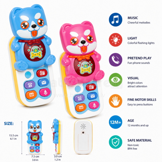 I-Toys Musical Telephone Art.182798 Музыкальный игрушечный телефон