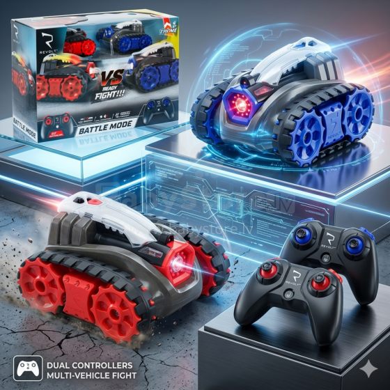 Bebe Basic Art.KX3671 R/C  Revolt BATTLE nuotolinio valdymo automobilis mūšio režimas garsiniai žibintai 2pak