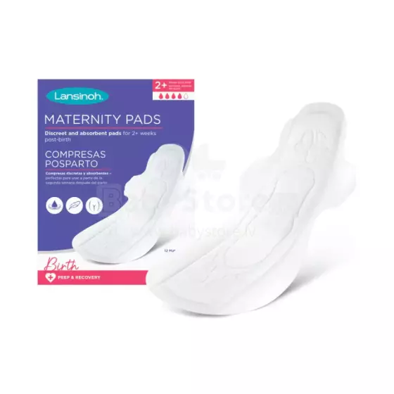 Lansinoh Maternity Pad M Art.69730 Įdėklai po gimdymo M dydžio 12 vnt.