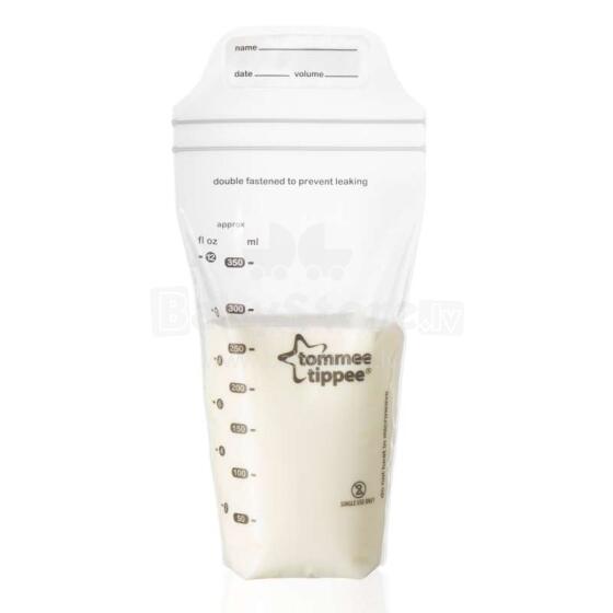 „Tommee Tippee“ 4230224 pieno laikymo maišeliai 350ml / 36 vnt.