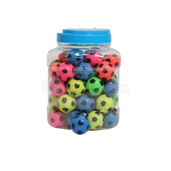 Guminis kamuolys 3cm, futbolas, 1 vnt. sumaišyti