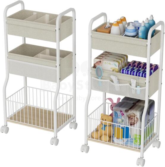 Baby Nappy Trolley Art.199290 Lentyna ant ratukų vaikų kambariui