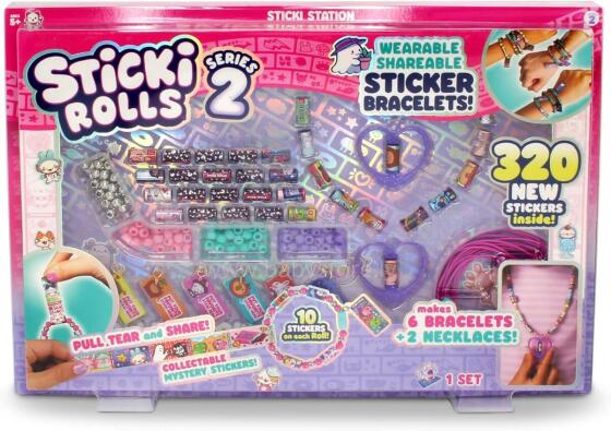 Sticki Rolls Sky Castle  Art.SR301 Papuošalų rinkinys su lipdukais