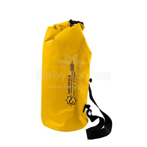 Neperšlampamas termo krepšys Dry Bag Nautic Storm L 20L, &Oslash;23x63cm, geltonas