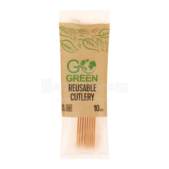 Daugkartinio naudojimo peiliai Go Green, 10 vnt