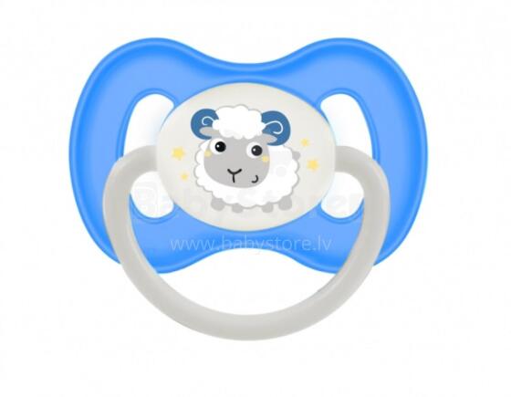 CANPOL BABIES latex symmetrical soother Bunny & Company 0-6 months, 23/277 blue