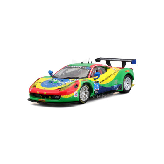 BBURAGO 1:43 lenktyninis automodelis Ferrari 458 Italia GT3 2015, 18-36305