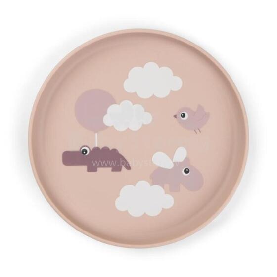 Done by Deer Foodie Plate Art.213401 Happy Сlouds Powder Vaikiška lėkštė