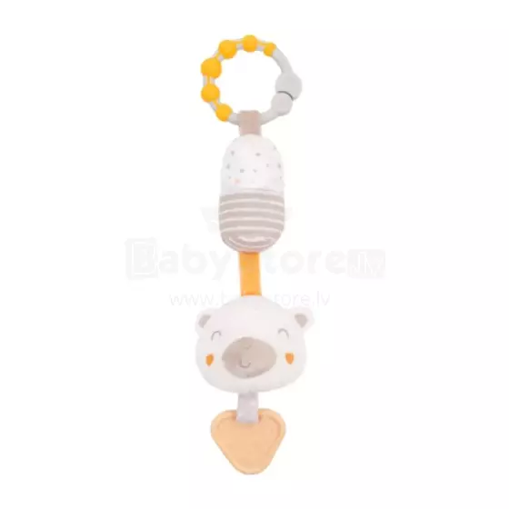 Kikkaboo Bell Toys Teddy Art.214701 Beige Mėlynas kabantis minkštas žaislas