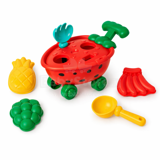 Bebe Basic Sand Toys Art.214967 Smėlio priedų rinkinys, 6 vnt.