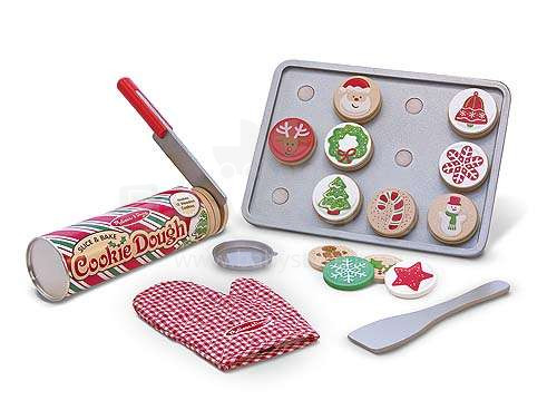 Melissa&Doug Christmas Cookie Set Art.15158 Koka komplekts Cepumi