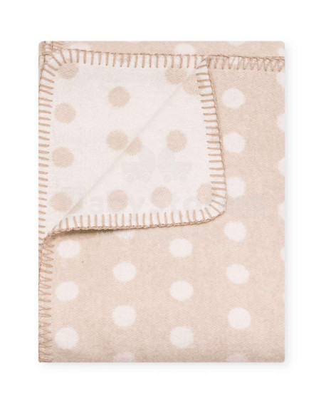Vaikų antklodė iš medvilnės taškų. 2 2019 m. Smėlio spalvos Natūralios medvilnės antklodė / antklodė vaikams 100x140cm, (B kokybės kategorija)