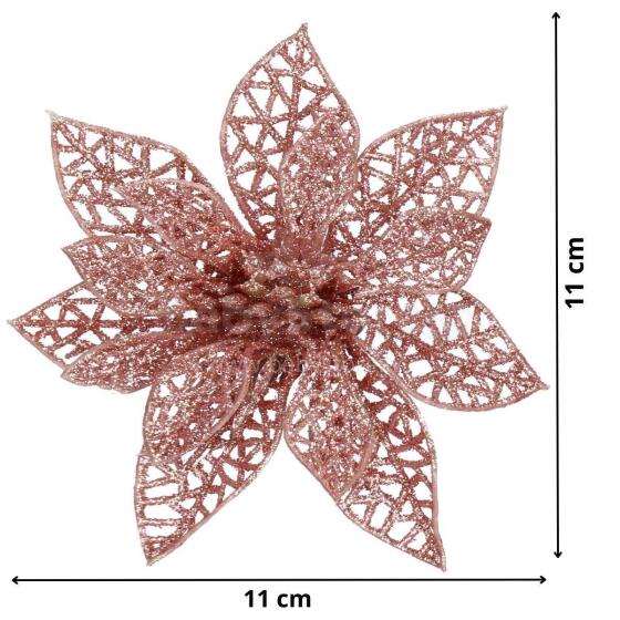 Kalėdinė puošmena "Poinsettia" Springos CA0724 11x11 cm