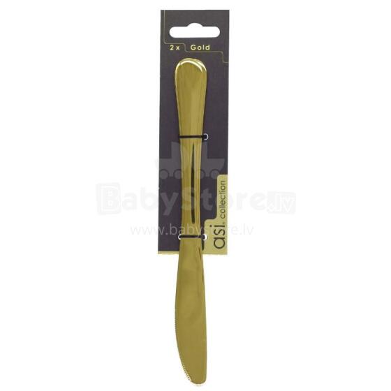Peiliai 2 vnt. Auksinis 4,0 mm