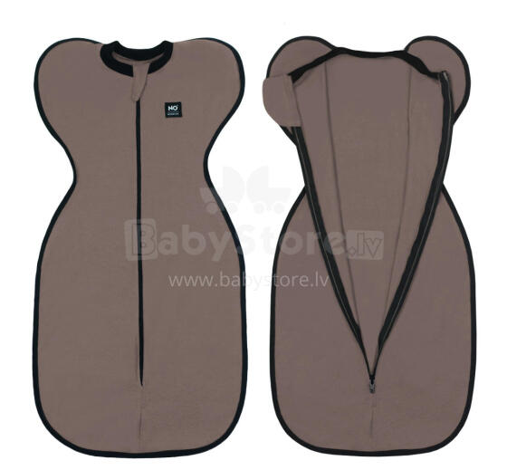 La Bebe™ NO Swaddle Up S Art.224712 Orange  Medvilninis miegmaišis-vystyklai S dydžio.