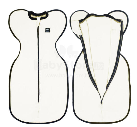 La Bebe™ NO Swaddle Up S Art.224712 Orange  Medvilninis miegmaišis-vystyklai S dydžio.