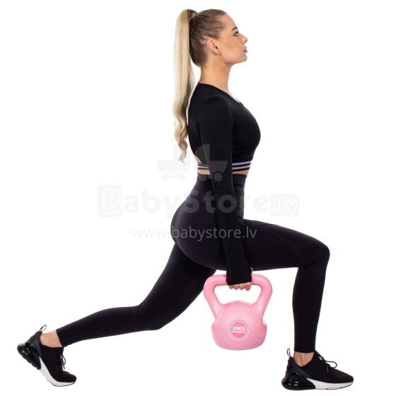 Hantelis ABS 10kg, Springos FA1061, rožinė