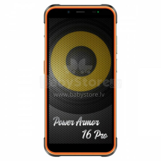 Power Armor 16 Pro 5,93 дюйма, 4/64 ГБ, IP68/IP69K, смартфон, 6900 мАч, динамик DualSIM, 122 дБ, оранжевый