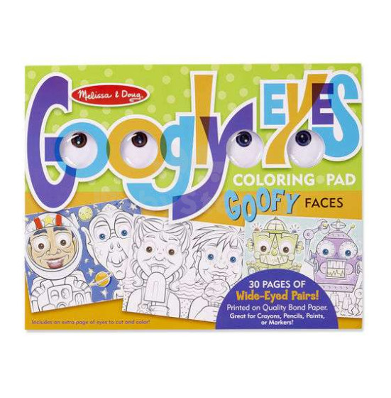 Melissa&Doug Goofy Face Art.15169 Krāsojāmās lapas