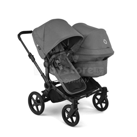 Bugaboo Donkey 6 Double Art.22711 Moon Grey Kūdikių universalus vežimėlio transformatorius
