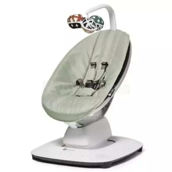 4moms MamaRoo 5.0 Infant Seat Art.227273 Sage pilka revoliucinė supamoji kėdė