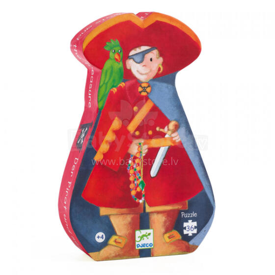 Siluetų dėlionė - Piratas (36 detalės)