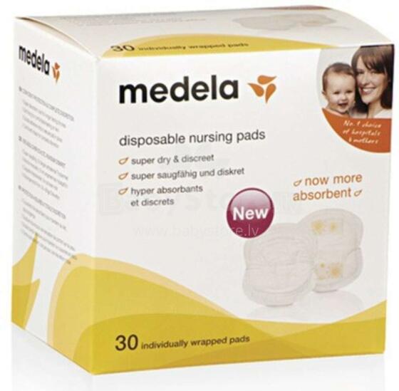 Medela slaugos įklotai Art.008.0320 Liemenėlės intarpai 30 vnt
