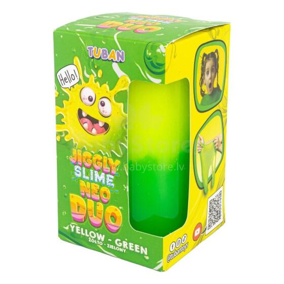 Jiggly Slime - Gleivės - Neoninis Duetas - Geltona-Žalia (430 g)