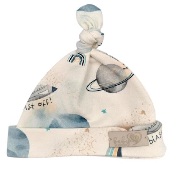 BABY 01087 Kūdikių kepurė Smurfette Cosmos ecru 3-6m*