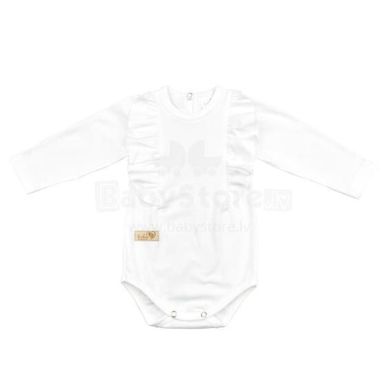 BABY 01379 Kūdikio kombinezonas ilgomis rankovėmis Ruffle Ecru 80/86