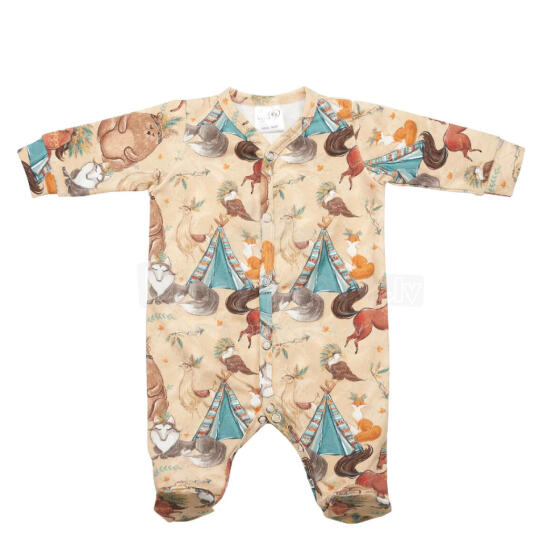 BABY 01393 Kūdikių šliaužtinukas ilgomis rankovėmis Boho Boy 56/62