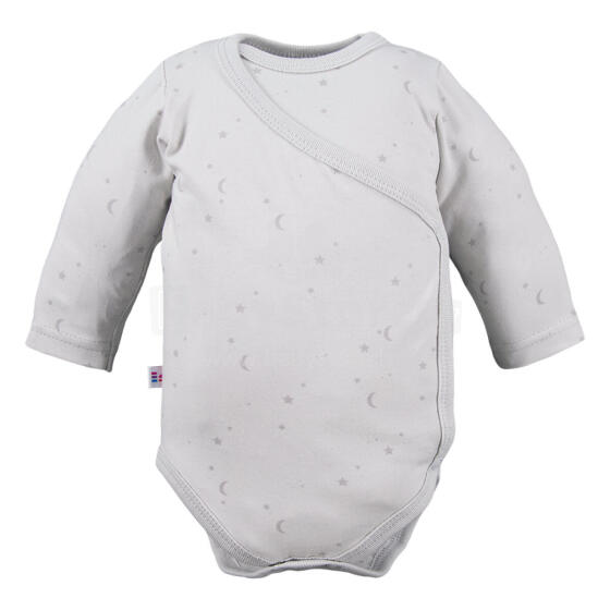 EWA 946991 PETITE Bodysuit, ilgas, Stars, pilkas 68