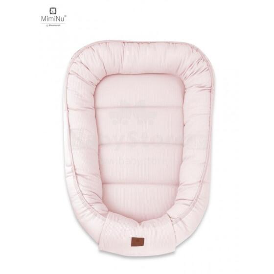 KIECZMERSKI Kūdikių kokonas MIMINU SOFT 0-6 m pudra rožinė
