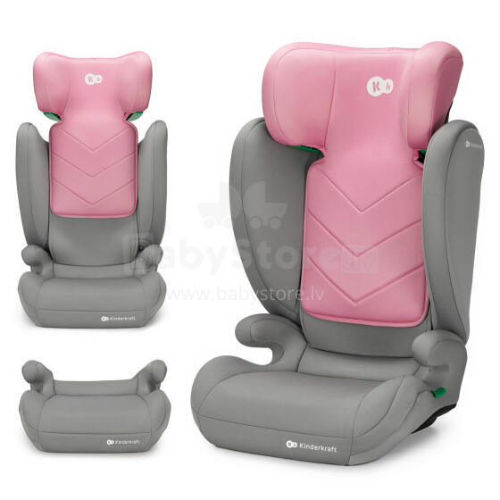 KINDERKRAFT I-SPARK i-size car seat 100-150cm pink