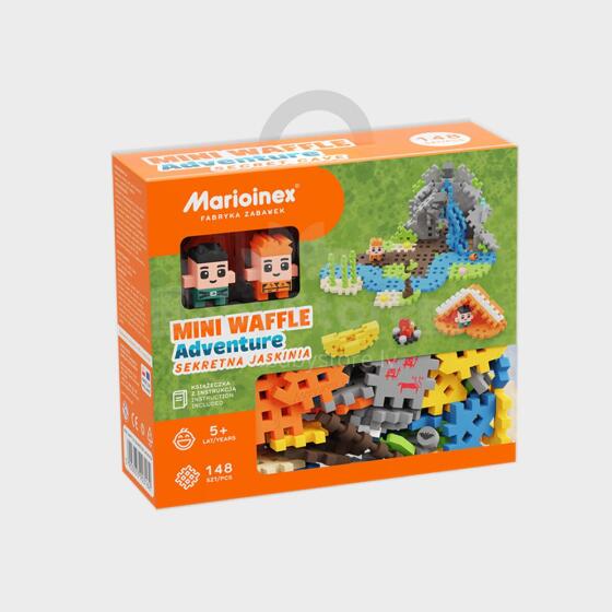 MARIOINEX 903162 Vaflinės mini kaladėlės - slaptas urvas 148 vnt.