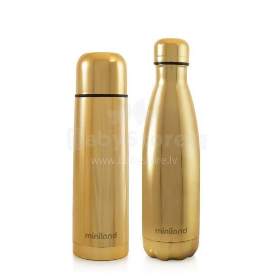 MARKO ML89259 Termosas + Delux buteliukas 500ml. auksinis