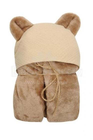 MATEX antklodė KOALA MUSLIN su gobtuvu 95x95 cm [TB0444_01]