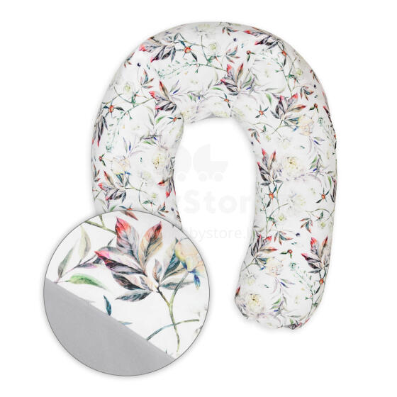 MATEX RELAX positioning pillow made of cotton jersey, length 190 cm [TB0101_R50] peonies*