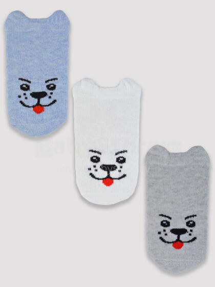 NOVITI SB019-B-02 Cotton socks with smiley faces M2 boy 12-18m