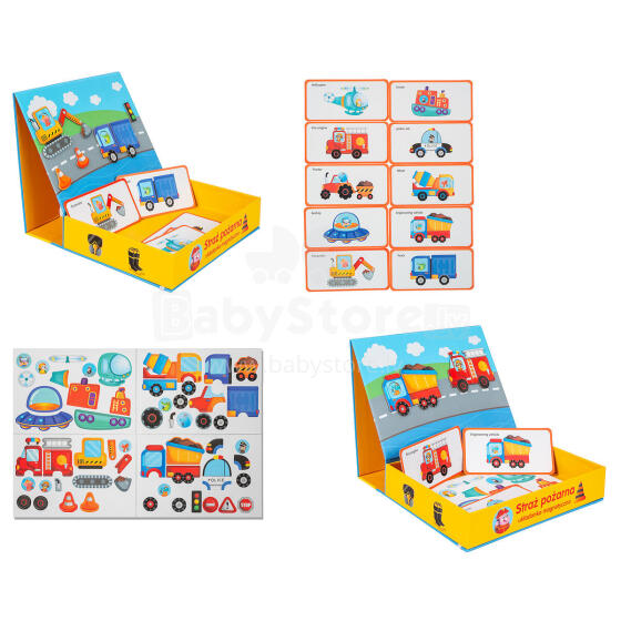 SMILY PLAY SP84506 Magnetinės galvosūkių transporto priemonės