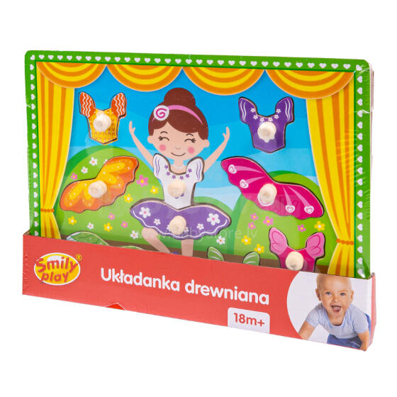 SMILY PLAY SPW83615 medinė baleto dėlionė
