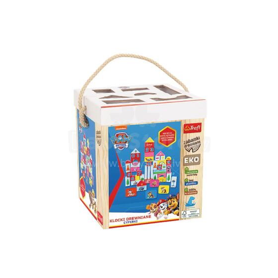 TREFL 61571 Paw Patrol medinių kaladėlių numeriai