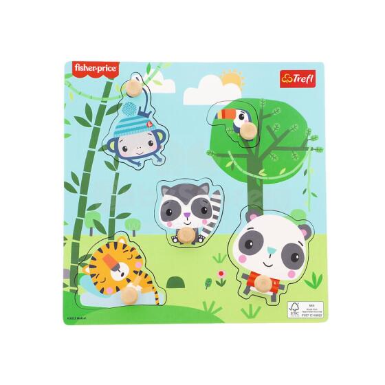 TREFL 61618 Fisher Price džiunglių mini dėlionė