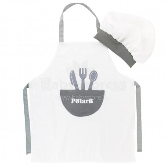 VIGA 44064 PolarB virėjo kostiumo prijuostė + kepuraitė