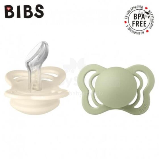 BIBS 1710309 COUTURE IVORY &amp; SAGE čiulptukas M 2 pak.