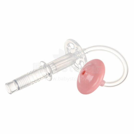 CANPOL 56/609 Non-drip silicone tube with weight 1pc. pink