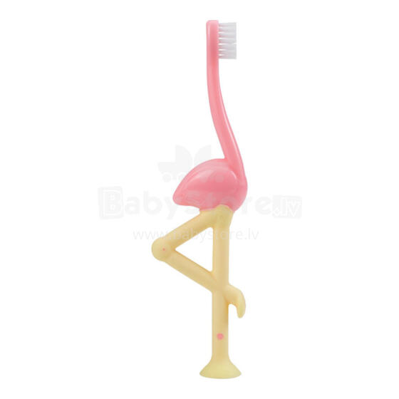 Dr. Browns HG058 Flamingo kūdikių dantų šepetėlis