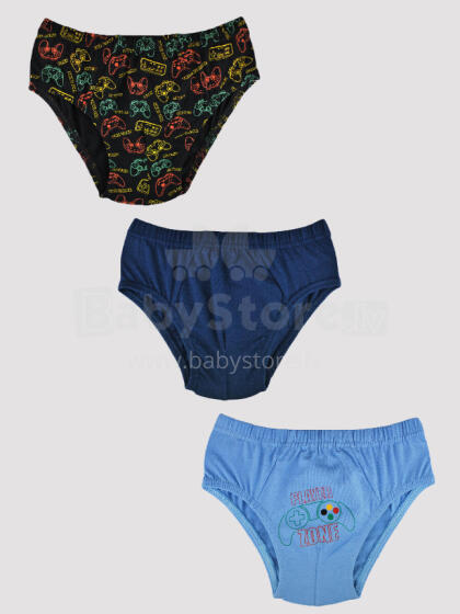 NOVITI BS001-B-01 Boys briefs 3 pack 110/116