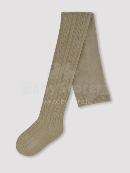 NOVITI RB006-G-02 Cotton tights with jacquard pattern beige 92/98