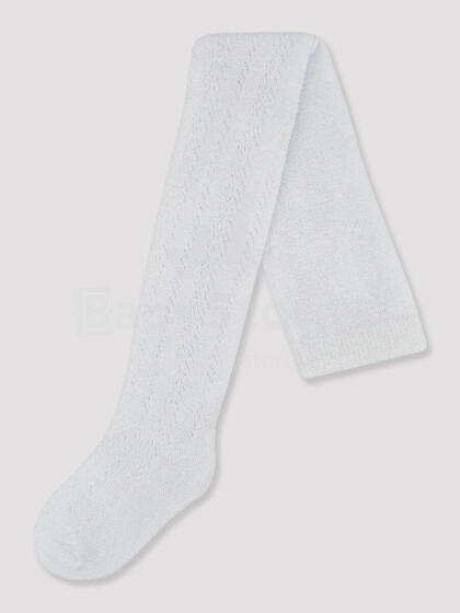 NOVITI RB008-G-01 Cotton openwork tights white 56/62